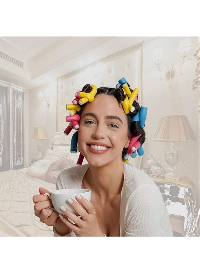 10 Piece Hair Flexible Roller Pink 25cm - Image 2